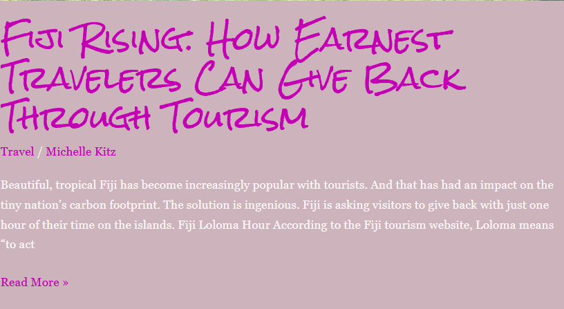 Fiji travel